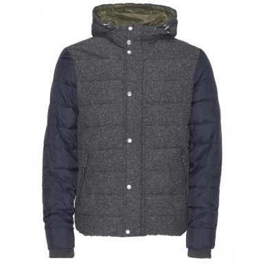 Jack&jones giubbino imbottito con piuma sinteca e cappuccio mod. SID